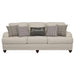 Glenn 2-piece Upholstered Sofa Set Light Grey and Grey