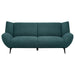 Acton 3-piece Upholstered Flared Arm Sofa Set Teal Blue