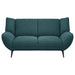 Acton 3-piece Upholstered Flared Arm Sofa Set Teal Blue