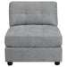 Claude Tufted Cushion Back Armless Chair Dove