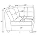 Claude Upholstered Corner Dove
