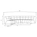 Charlotte 5-piece Upholstered Modular Sectional Sofa Ivory