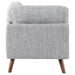 Churchill Upholstered Corner Chair Grey