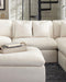 Hobson Upholstered Armless Chair Ivory