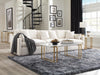 Hobson Upholstered LAF Chair Ivory
