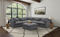 Hobson Upholstered Armless Chair Charcoal