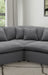 Hobson Upholstered Corner Charcoal