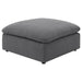 Hobson Square Upholstered Ottoman Charcoal