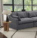 Hobson Upholstered LAF Chair Charcoal