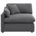 Hobson Upholstered LAF Chair Charcoal