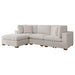 Lakeview 5-piece Upholstered Modular Sectional Sofa Ivory