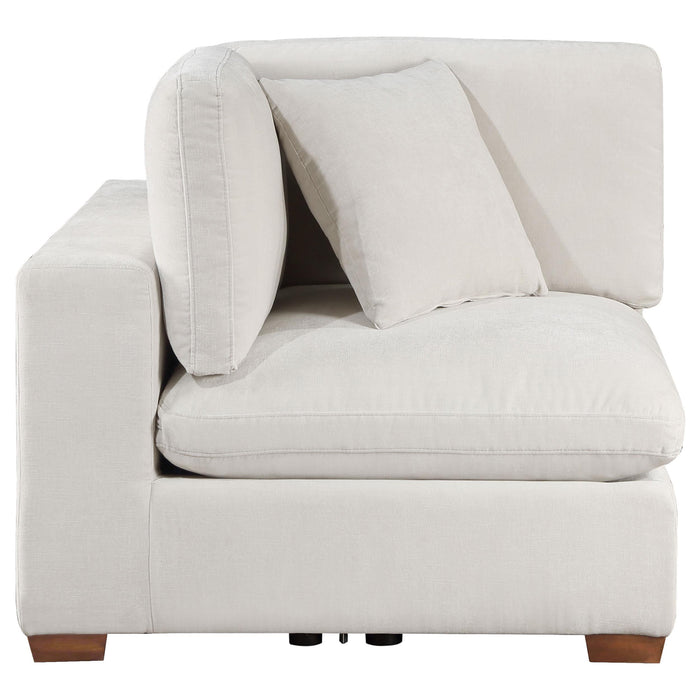 Lakeview 5-piece Upholstered Modular Sectional Sofa Ivory