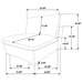Lakeview 6-piece Upholstered Modular Sectional Chocolate