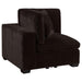 Lakeview 5-piece Upholstered Modular Sectional Chocolate