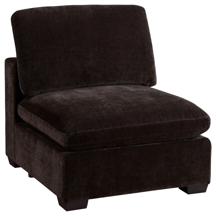 Lakeview 6-piece Upholstered Modular Sectional Chocolate