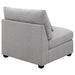 Cambria Upholstered Armless Chair Grey