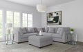 Cambria Upholstered Armless Chair Grey
