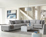 Cambria Upholstered Corner Grey