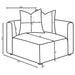 Jennifer Upholstered Corner Chair Terracotta