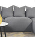 Jennifer Upholstered Armless Chair Grey
