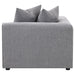 Jennifer Upholstered Corner Chair Grey