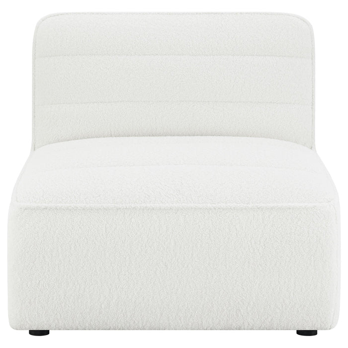 Sunny Upholstered Armless Chair Natural