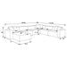 Freddie 7-piece Upholstered Modular Sectional Sofa Pearl