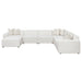 Freddie Upholstered Tight Back Armless Chair Pearl