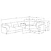 Sasha 5-piece Upholstered Modular Sectional Barely Black