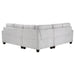 Georgina 3-piece Upholstered Sectional Sofa Steel Beige
