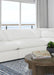 Raleigh Boucle Upholstered Armless Chair Ivory
