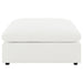 Raleigh Boucle Upholstered Ottoman Ivory