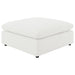 Raleigh Boucle Upholstered Ottoman Ivory