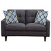 Watsonville 3-piece Upholstered Track Arm Sofa Set Grey