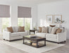 Christine 2-piece Upholstered Sloped Arm Sofa Set Beige