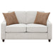 Christine 2-piece Upholstered Sloped Arm Sofa Set Beige
