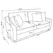 Christine 2-piece Upholstered Sloped Arm Sofa Set Beige