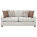 Christine 3-piece Upholstered Sloped Arm Sofa Set Beige