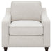 Christine 3-piece Upholstered Sloped Arm Sofa Set Beige