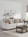 Christine Upholstered Sloped Arm Sofa Beige