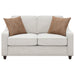 Christine Upholstered Sloped Arm Loveseat Beige