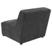 Sunny Upholstered Armless Chair Dark Charcoal_x000D_