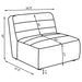 Sunny Upholstered Armless Chair Dark Charcoal_x000D_