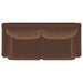 Selma Velvet Upholstered Crescent Arm Sofa Rust