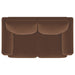 Selma Velvet Upholstered Crescent Arm Loveseat Rust