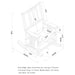 Ida Upholstered Rocking Chair Tobacco and Dark Brown