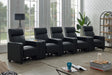 Toohey Upholstered Tufted Recliner Living Room Set Black