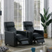 Toohey Upholstered Home Theater Push Back Recliner Black