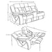 Higgins Upholstered LAF Power Loveseat Grey