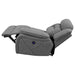 Higgins Upholstered RAF Power Recliner Grey